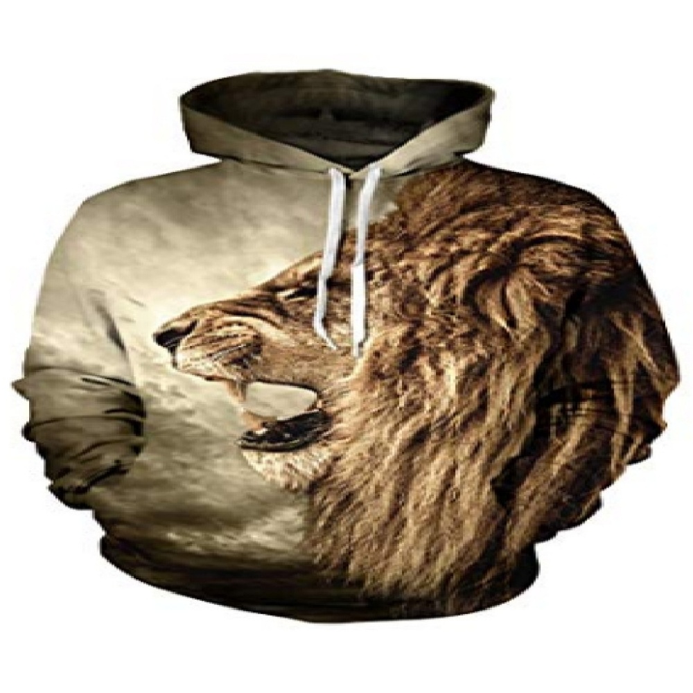 Unisex Digital 3D Print Pullover Hoodie